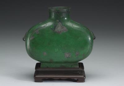 图片[3]-Bronze flask with animal-head rings, Qin to Han dynasty (221 BCE-220 CE)-China Archive